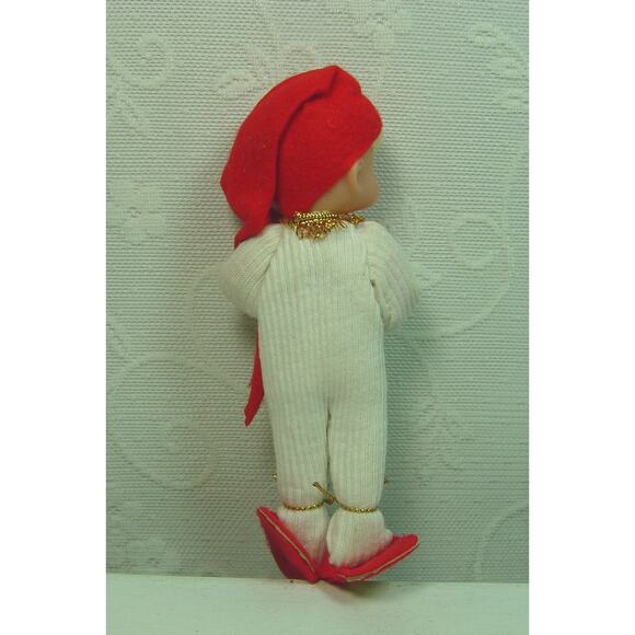 JESTIA T.K.R. SLEEPY CHILD WITH STOCKING FABRIC FIGURINE--JAPAN--#725 - Picture 4 of 5